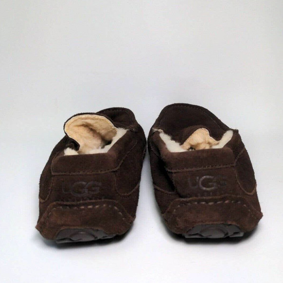 UGG Australia Men\'s Ascot Slippers Shoes Sheepskin Suede Brown Size 11 main image 6